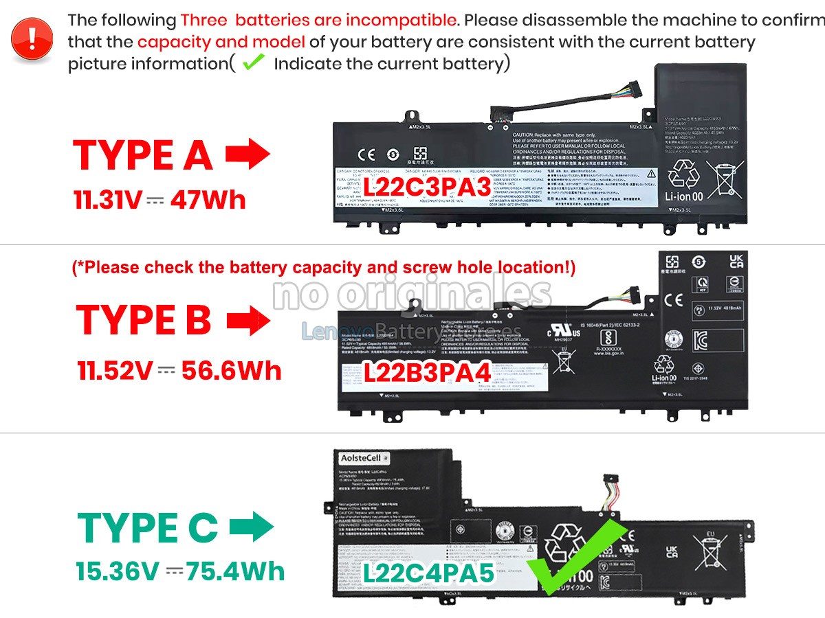 bateria para Lenovo IdeaPad SLIM 5 16ABR8-82XG0060MX